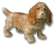 Hubley Cast Iron Cocker Spaniel Dog Paperweight.