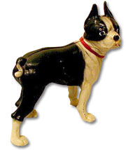 10-inch Hubley Boston Terrier Door Stop.