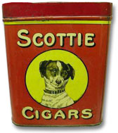 Scottie cigars tin