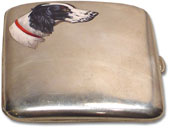 English Setter or Munsterlander cigarette case